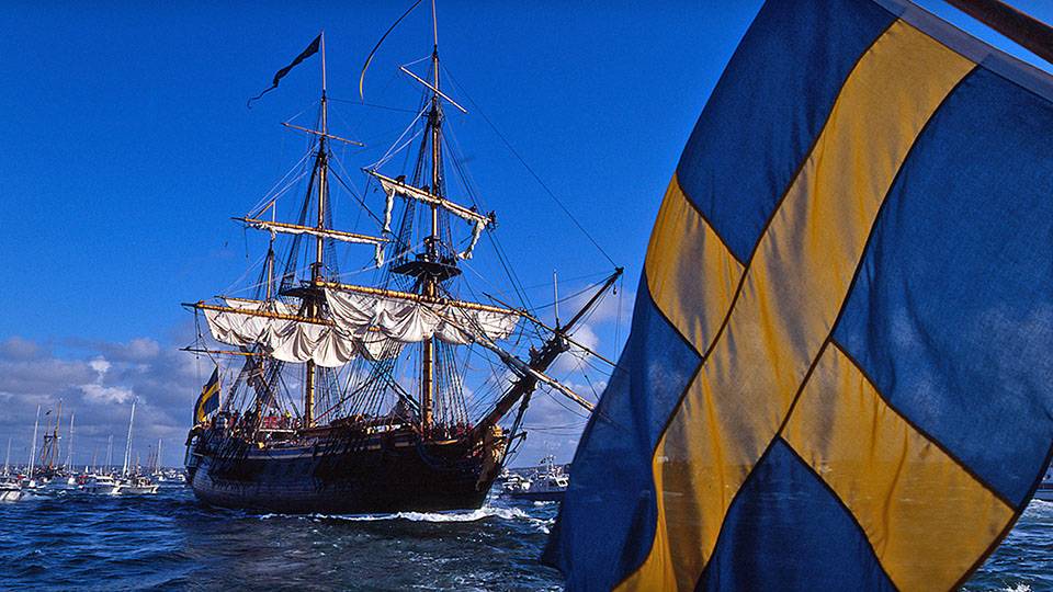 Med blågula ögon